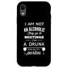 I Am Not An Alcoholic Custodia per iPhone XR Divertente amante del vino Non sono un alcolista