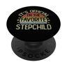 Funny Step Child Birthday Gifts È ufficiale Sono il figliastro preferito retrò vintage PopSockets PopGrip Intercambiabile