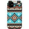 Tribes and Trends Custodia per iPhone 11 Sud-ovest Nativo Americano Blu Marrone Azteco Boho Western