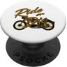 ABBIGLIAMENTO MOTO GUIDA O MUORI CARINO RIDE OR DIE Motocicletta con testo marrone e nero PopSockets PopGrip Intercambiabile