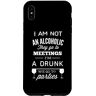 I Am Not An Alcoholic Custodia per iPhone XS Max Divertente amante del vino Non sono un alcolista