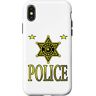 Kommissar Polizist T-Shirt Polizei Cop Geschenk Custodia per iPhone X/XS orgoglioso commissario t-shirt poliziotto poliziotto poliziotto idea regalo