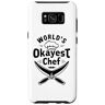 World's Okayest Chef Custodia per Galaxy S8+  Funny Vintage Label Sarcastico Chef Idea