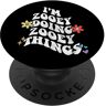 Personalized Name Mothers Day outfit For Women Retro Groovy Im ZOOEY Doing ZOOEY Things Funny Festa della mamma PopSockets PopGrip Intercambiabile