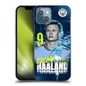 Head Case Designs Licenza Ufficiale Manchester City Man City FC Erling Haaland 2022/23 Prima Squadra Custodia Cover Dura per Parte Posteriore Compatibile con Apple iPhone 13