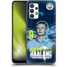 Head Case Designs Licenza Ufficiale Manchester City Man City FC Erling Haaland 2022/23 Prima Squadra Custodia Cover in Morbido Gel Compatibile con Samsung Galaxy A32 (2021)