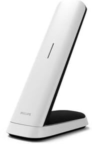 Philips DECT M4701W/12 Telefono Fisso DECT Cordless, Display 4,6 cm, Schermo LCD, Retroilluminazione, Rubrica 50 Numeri, Vivavoce, Tasti Programmabili, Suono HQ Bianco