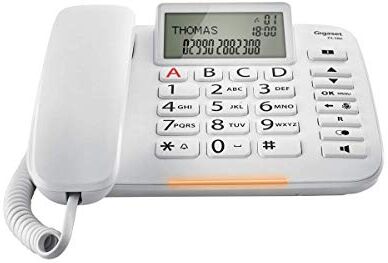 Siemens TELEFONO  DL380 BLANCO ANALOGICO IDENTIFICADOR LLAMADAS