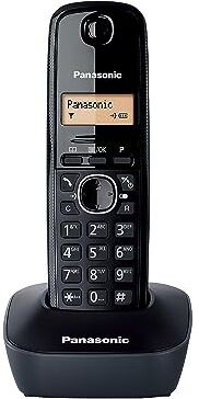 Panasonic KX-TG1611SPH Telefono cordless, Colore Nero [Versione Spagnola]