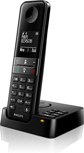 Philips D4751B Telefono DECT Identificatore di Chiamata Nero