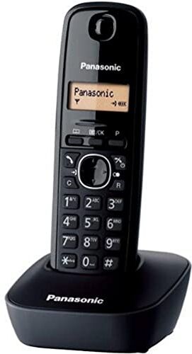 Panasonic KX-TG1611FRH, Telefono solo cordless DECT senza segreteria, Colore Nero [Importato da Francia]