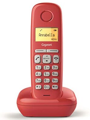 Siemens A170 Telefono Portatile, Ampio Display Illuminato, Lista Chiamate Effettuate, Ricevute e Perse, Rosso [ITALIA]