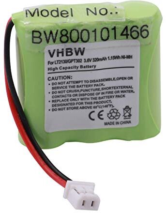 vhbw NiMH batteria 320mAh (3.6V) compatibile con telefono fisso cordless Sagem D10T sostituisce LT2130.