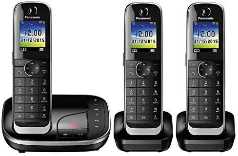 Panasonic KX-TGJ323GB Telefono Fisso, Nero