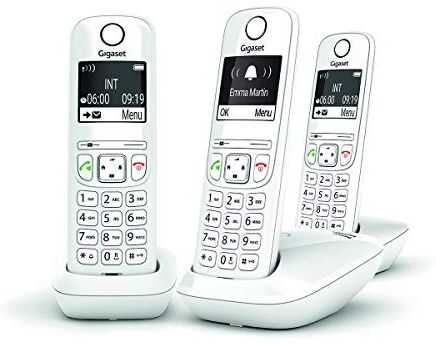 Siemens telefono cordless trio dect bianco gigaas690trioblanc