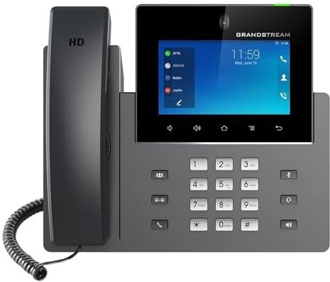 GrandStream Networks  IP phone Black 16 lines TFT Wi-Fi