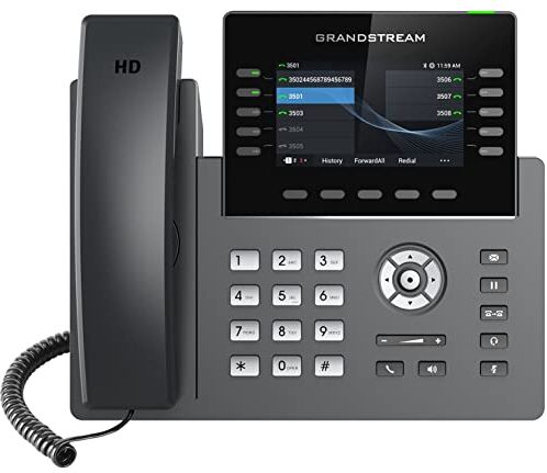 GrandStream Networks  IP phone Black Grey 10 lines TFT Wi-Fi