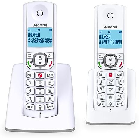 Alcatel F530 Duo Telefono DECT Identificatore di chiamata Grigio/Bianco