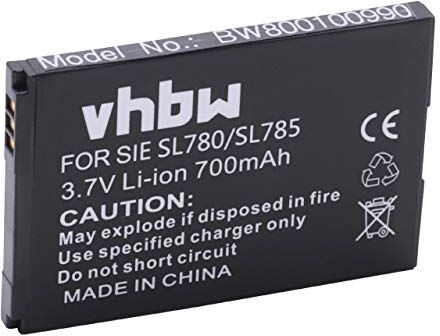 vhbw Batteria Li-Ion adatta per Siemens Gigaset SL400, SL400A, SL400H, SL 400 AH-V30145 sostituisce K1310K-X444, V30145-K1310-X445 ecc. 700mAh