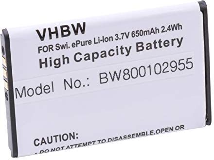 vhbw batteria compatibile con Swissvoice ePure e-Pure, fulleco DUO telefono fisso cordless (600mAh, 3,7V, Li-Ion)