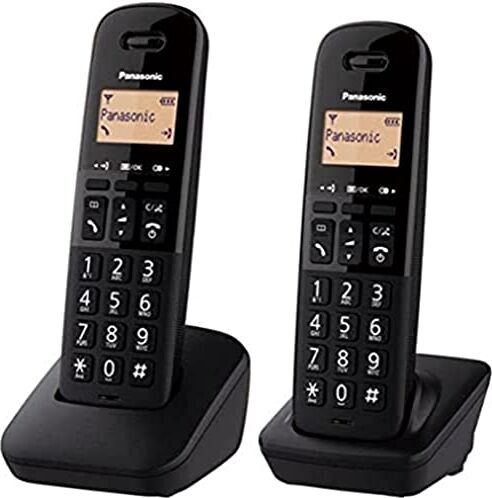 Panasonic Telefono cordless Duo KX-TGB612FRB Nero