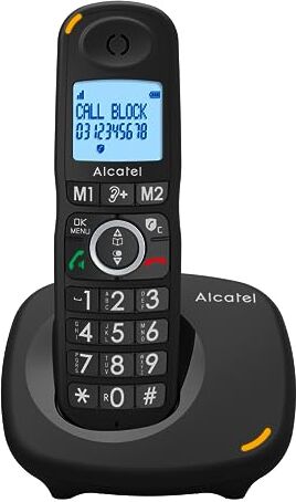 Alcatel XL595B Telefono senza fili con grandi tasti, grande schermo e audio-boost Funzione blocco chiamate