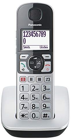 Panasonic KX-TGE510GS telefono Telefono DECT Nero, Argento Identificatore di chiamata