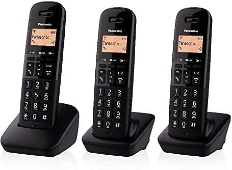 Panasonic Cordless Trio KX-TGB613JTB Nero