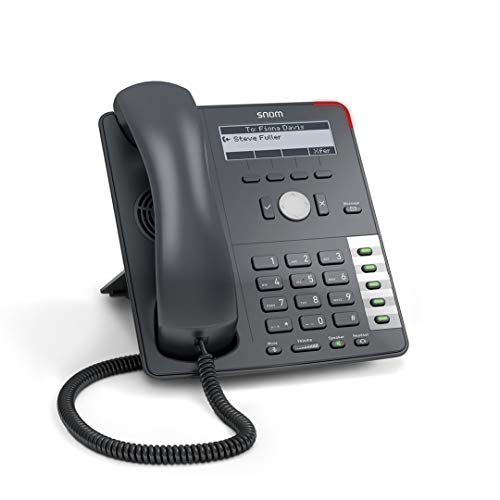 SNOM Telefono Aziendale Professionale VoIP/Sip 710, Display con retroilluminazione, Interruttore Ethernet, Interruttore di Blocco sensore, 4 identità Sip, IPv6; 2793 (Certificato ricondizionato)