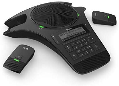 SNOM C520 Conference Phone speaker full-duplex, intelligente Conferenza, DECT, Bluetooth, Wireless Mic, espandibile, per le grandi conferenze con un massimo di 4 stanze separate; Nero; 00004356