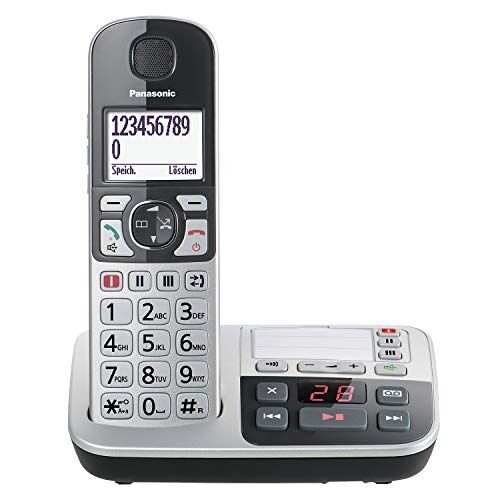 Panasonic KX-TGE520GS telefono Telefono DECT Nero, Argento Identificatore di chiamata