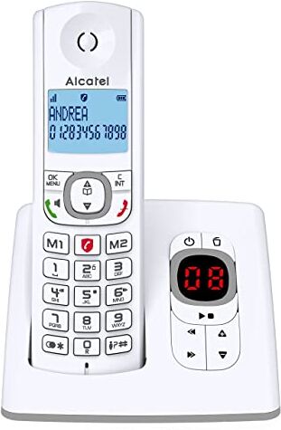 Alcatel F530 Telefono DECT Identificatore di chiamata Grigio, Bianco