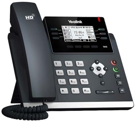 Yealink SIP-T41S Telefono VoIP, Nero