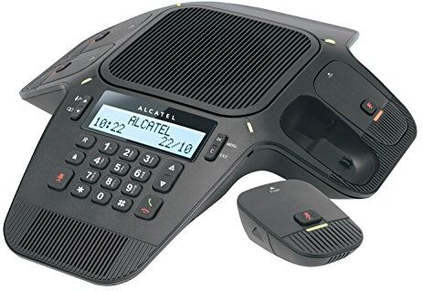 Alcatel Conference 1800 ATL1410037 Sistema di Conferencing con 4 Microfoni DECT Integrati, Nero