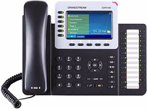 GrandStream Networks GXP-2160 IP phone Black Wired handset TFT 6 lines