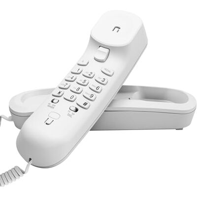 VTech Trimstyle telefono fisso con filo, regolazione volume suoneria e audio, ricomposizione ultimo numero, supporto apparecchi acustici, senza alimentazione elettrica, su tavolo o a parete CD1100 VTech Trimstyle telefono fisso con filo, regolazione volume suoneria e audio, ricomposizione ultimo numero, supporto apparecchi acustici, senza alimentazione elettrica, su tavolo o a parete CD1100