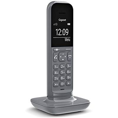 Siemens CL390HX Telefono, Portatile aggiuntivo per basi DECT, modem router Dect (come avm e tp-link) e modem fibra. Grigio Versione Italia Siemens CL390HX Telefono, Portatile aggiuntivo per basi DECT, modem router Dect (come avm e tp-link) e modem fibra. Grigio Versione Italia