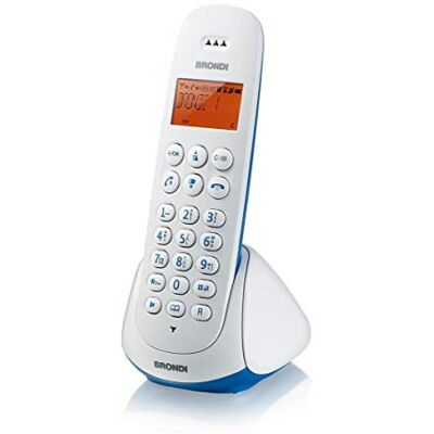 Brondi Adara Telefono Cordless, Azzurro/Bianco Brondi Adara Telefono Cordless, Azzurro/Bianco