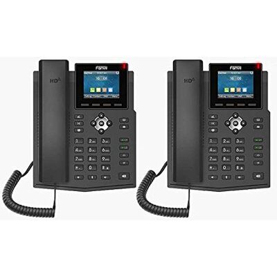 Fanvil X3SG IP Phone Gigabit con 4 linee SIP e 2 tasti di linea e display a colori da 2,8 pollici (confezione da 2) Fanvil X3SG IP Phone Gigabit con 4 linee SIP e 2 tasti di linea e display a colori da 2,8 pollici (confezione da 2)