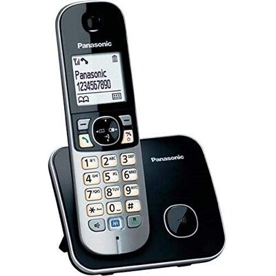Panasonic -KX-TG6811-Telefono cordless DECT, tavolo, Argento, Polifónico, colore: bianco, Nickel-Metal Hydride (NiMH) Panasonic -KX-TG6811-Telefono cordless DECT, tavolo, Argento, Polifónico, colore: bianco, Nickel-Metal Hydride (NiMH)