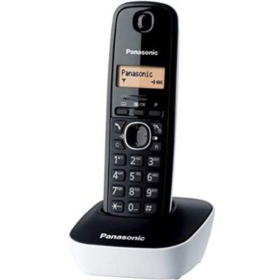 Panasonic Kx-Tg1611 Telefono Fisso, Bianco Panasonic Kx-Tg1611 Telefono Fisso, Bianco