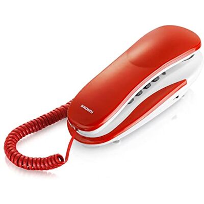 Brondi Kenoby Telefono Fisso, Rosso/Bianco Brondi Kenoby Telefono Fisso, Rosso/Bianco