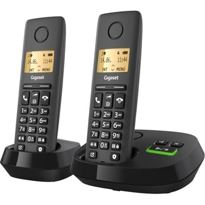 Siemens Pure 120A Duo 2 DECT-Telefone mit Anrufbeantworter, Anthra.-Schwarz Siemens Pure 120A Duo 2 DECT-Telefone mit Anrufbeantworter, Anthra.-Schwarz