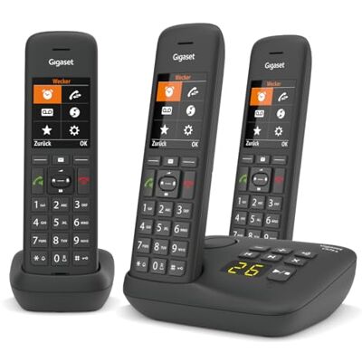 Siemens C575A Trio Telefono Cordless con Segreteria, Nero Siemens C575A Trio Telefono Cordless con Segreteria, Nero