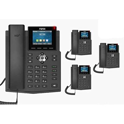 Fanvil X3SG IP Phone Gigabit con 4 linee SIP e 2 tasti di linea e display a colori da 2,8 pollici (confezione da 4) Fanvil X3SG IP Phone Gigabit con 4 linee SIP e 2 tasti di linea e display a colori da 2,8 pollici (confezione da 4)