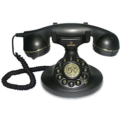 Brondi Vintage 10 Telefono Fisso, Nero Brondi Vintage 10 Telefono Fisso, Nero