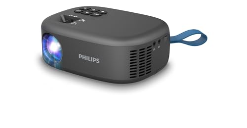 Philips NeoPix 113, Mini proiettore True HD 720p con duplicazione schermo Wi-Fi a due bande integrato