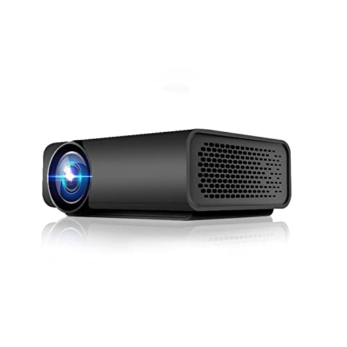 Generico Piccolo proiettore LED portatile, videoproiettore cinematografico portatile HD 1080p con HDMI, VGA, AV, USB (nero)