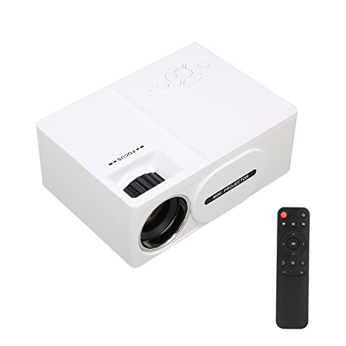 Bewinner Mini Proiettore 1080P Full HD Proiettore Multimediale in Miniatura per la Casa 30.000 Ore Proiettore Portatile a LED per Home Theater e All'aperto (Spina UE)