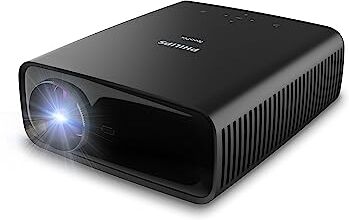 Philips NeoPix 330, Videoproiettore, True Full HD a 1080p, Schermo da 80", Contrasto Elevato, Connettività HDMI e USB, Ventole Silenziose, Sistema Audio 2.1 Integrato, Nero